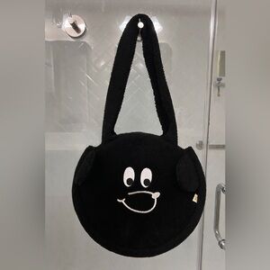Lazy Oaf Black Bear Tote Bag